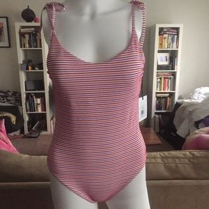 NWT Onia Multi Stripe One Piece Bathing Suit